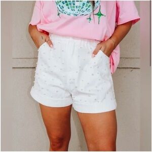 Fantastic Fawn White Jean Shorts